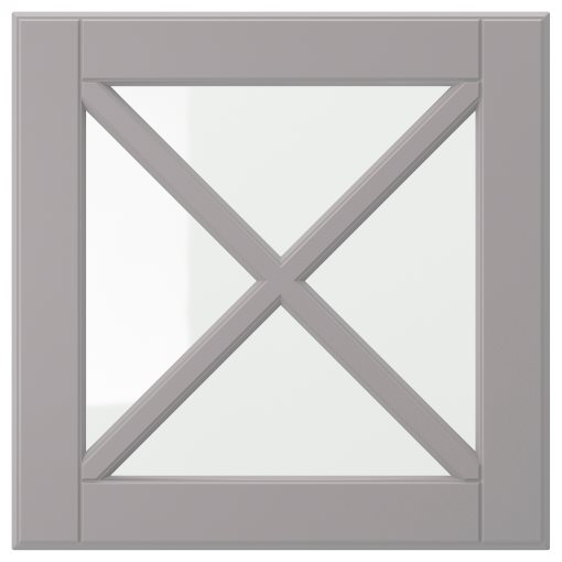 BODBYN, glass door with crossbar, 40x40 cm, 704.850.51