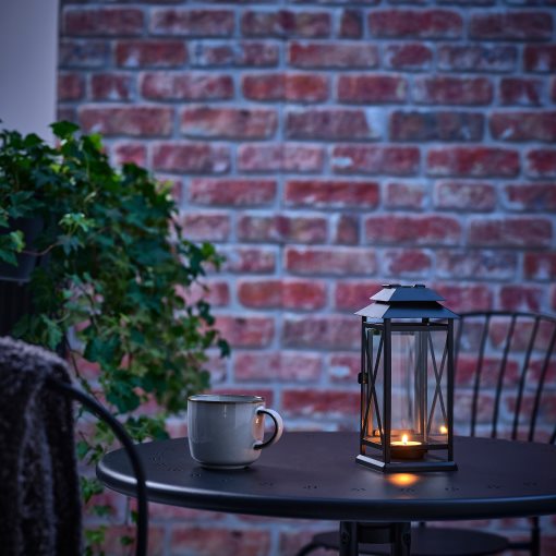 BEFÄSTA, lantern for tealight in/outdoor, 22 cm, 705.480.96