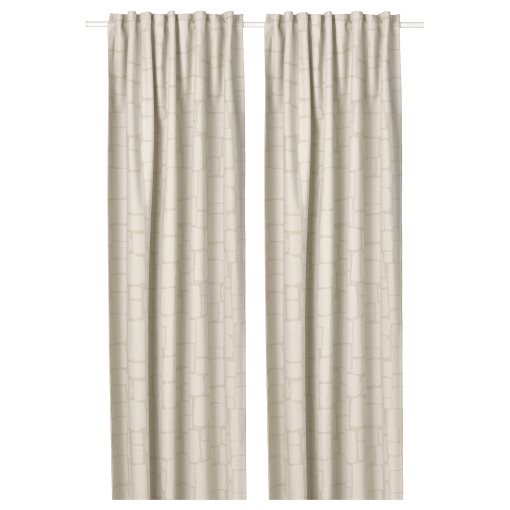 LÖNNSTÄVMAL, block-out curtains 1 pair, 145x300 cm, 705.563.74