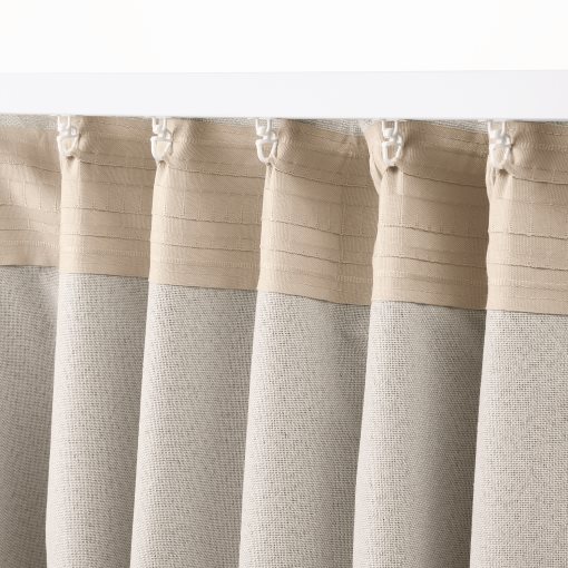 LÖNNSTÄVMAL, block-out curtains 1 pair, 145x300 cm, 705.563.74