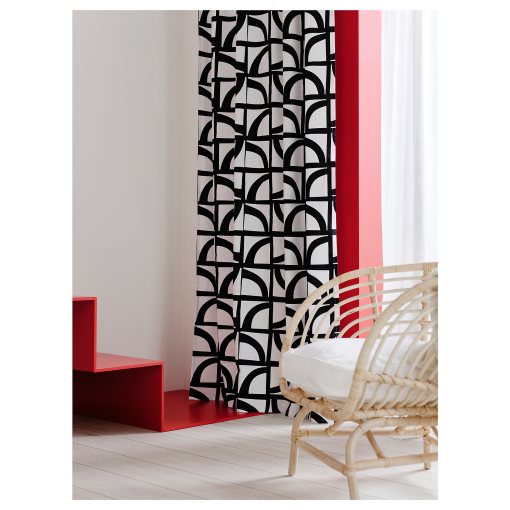VINTEROXBÄR, curtains 1 pair, 145x300 cm, 705.597.73