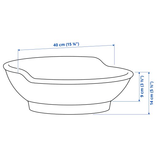 VÄSTERSJÖN, countertop wash-basin, 40 cm, 705.678.67