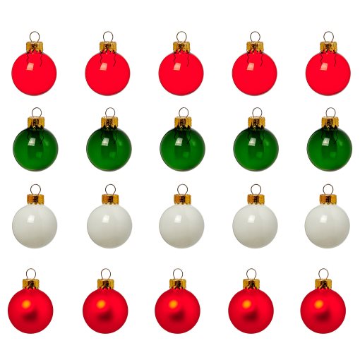 VINTERFINT, tree ornament/bauble/20 pack, 3.5 cm, 705.806.04