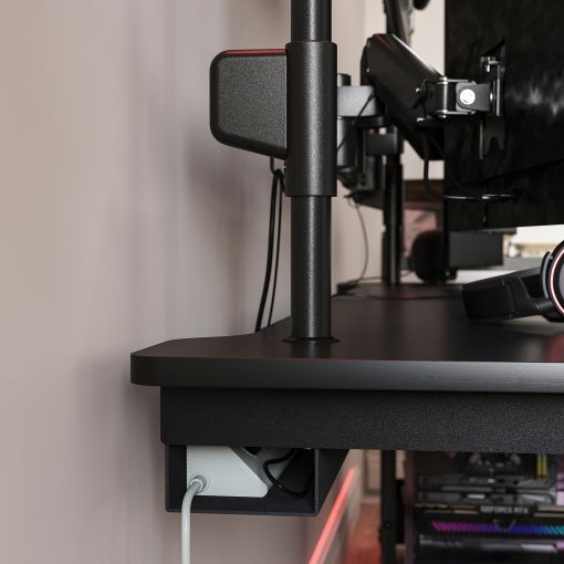 MÅLOMRÅDE, electric gaming desk sit/stand with monitor arms, 180x80 cm, 705.858.09