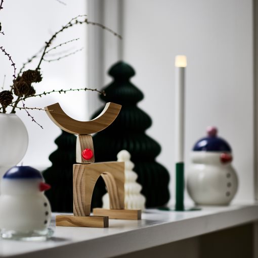 STRÅLA, table decoration with built in LED light source/battery operated, reindeer, 705.993.78
