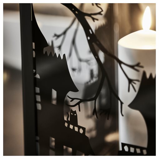 KUSTFYR, lantern for pillar candle, in/out, 44 cm, 705.997.12