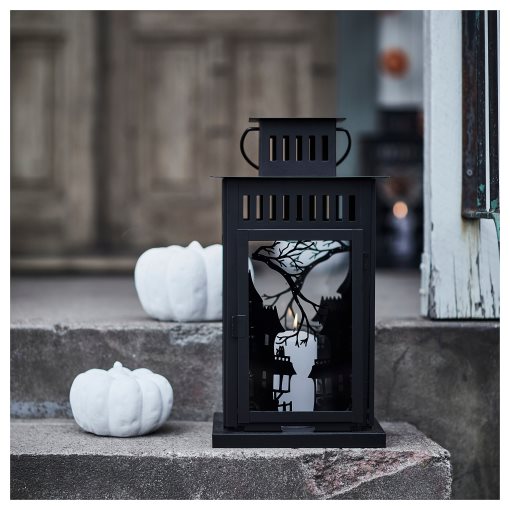 KUSTFYR, lantern for pillar candle, in/out, 44 cm, 705.997.12