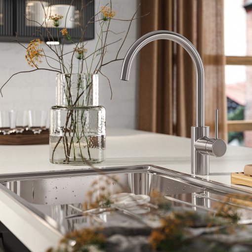 SALLSJÖN, kitchen mixer tap single side lever, 706.009.04