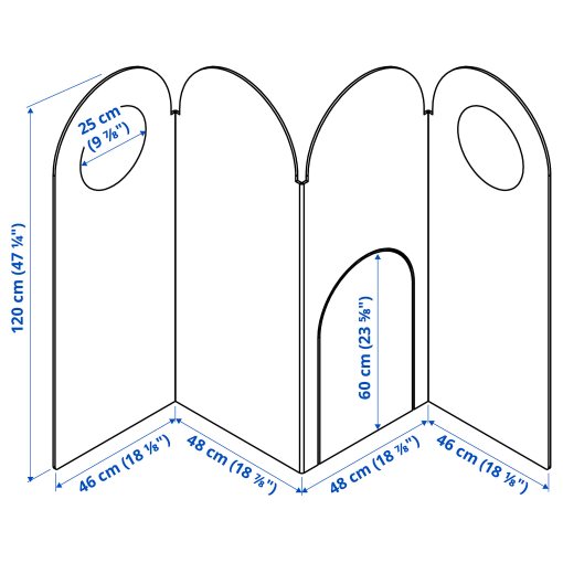GREJSIMOJS, room divider, 190x120 cm, 706.031.82