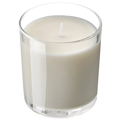 LOTSFÅGEL, scented candle in glass/Vanilla, 40 hr, 706.083.68