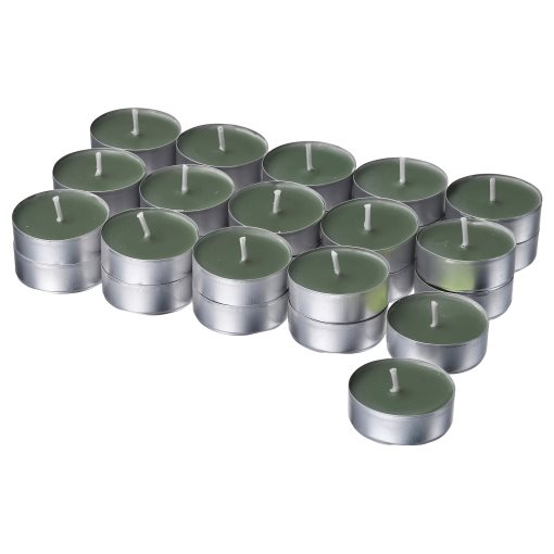 LOTSFÅGEL, scented tealight 30 pack/Fig leaf, 3.5 hr, 706.086.84