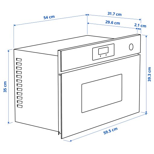 FRILLESBO, εντοιχιζόμενος φούρνος μικροκυμάτων, IKEA 300, 706.141.33