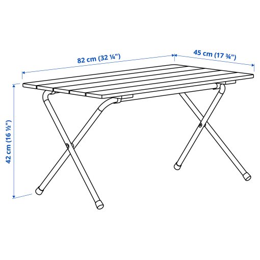 SOLUPPGÅNG, folding table, 82 cm, 706.212.99