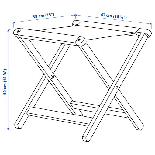 SOLUPPGÅNG, stool outdoor, 43x40 cm, 706.213.03