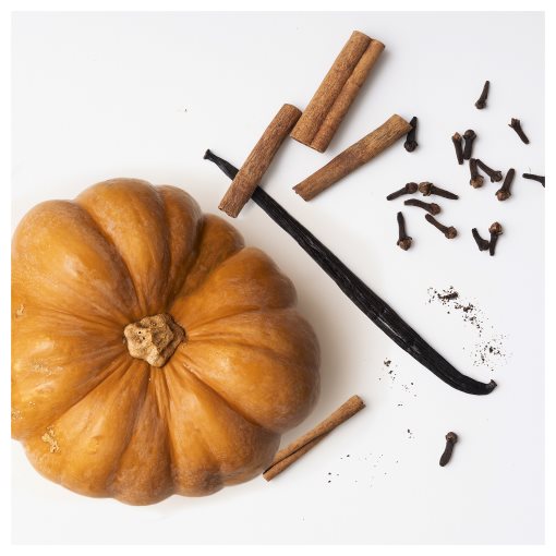 HOSTAGILLE, scented candle pumpkin-shaped in metal tin/spiced pumpkin/2 wicks, 20 hr, 706.255.89