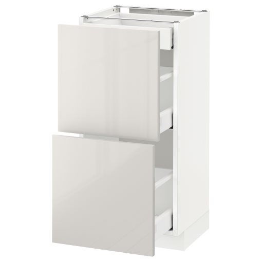 METOD/MAXIMERA, base cabinet with 2 fronts/3 drawers, 791.686.52