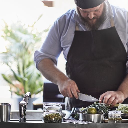 GRILLSKÄR, kitchen sink unit/charcoal barbecue/outdoor, 344x61 cm, 794.968.80