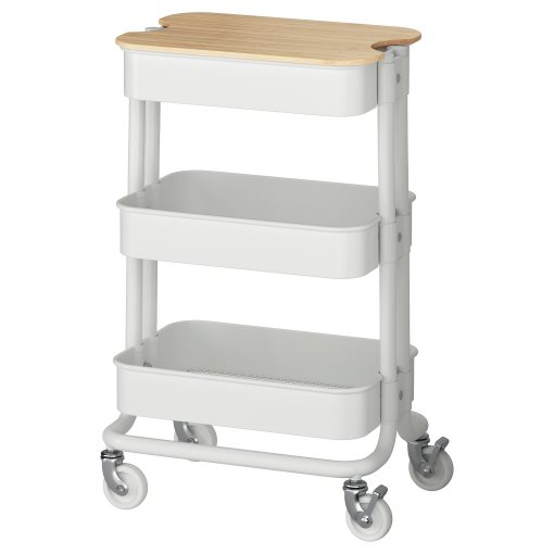 RÅSKOG/NORRÅVA, trolley with lid, 28x38x61 cm, 795.807.65