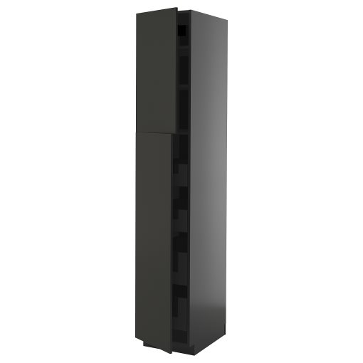 METOD/KNIVSHULT, high cabinet with 2 doors/4 drawers, 40x60x220 cm, 795.881.44