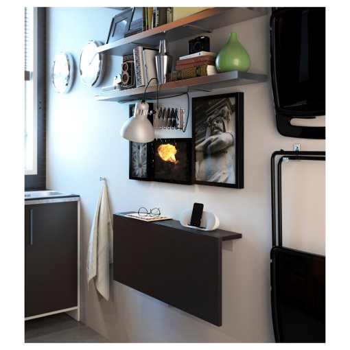 BJURSTA, wall-mounted drop-leaf table, 802.175.24