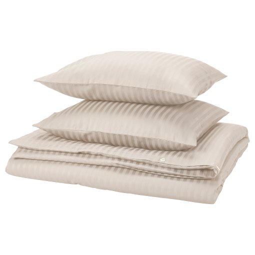 NATTJASMIN, quilt cover and 2 pillowcases, 240x220/50x60 cm, 804.426.07