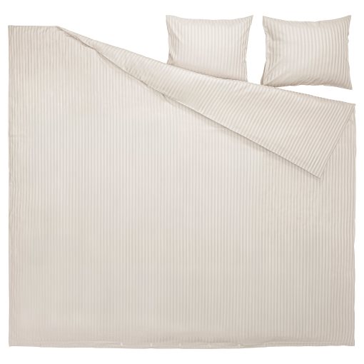 NATTJASMIN, quilt cover and 2 pillowcases, 240x220/50x60 cm, 804.426.07
