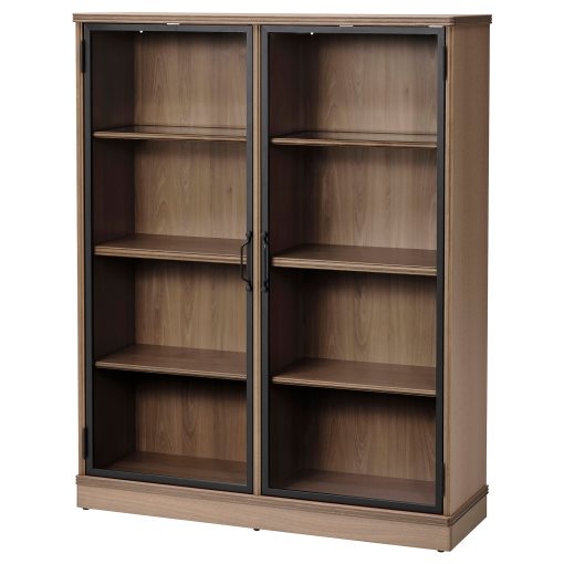 LANESUND, glass-door cabinet, 121x37x152 cm, 804.665.56