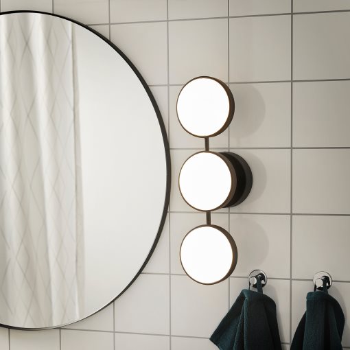 KABOMBA, φωτιστικό τοίχου με ενσωματωμένο φωτισμό LED/συμβατός με ροοστάτη/ματ, 47x14 cm, 804.852.82