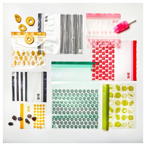 ISTAD, επανασφραγιζόμενη σακούλα τροφίμων με σχέδια, 50 τεμ., 805.256.74