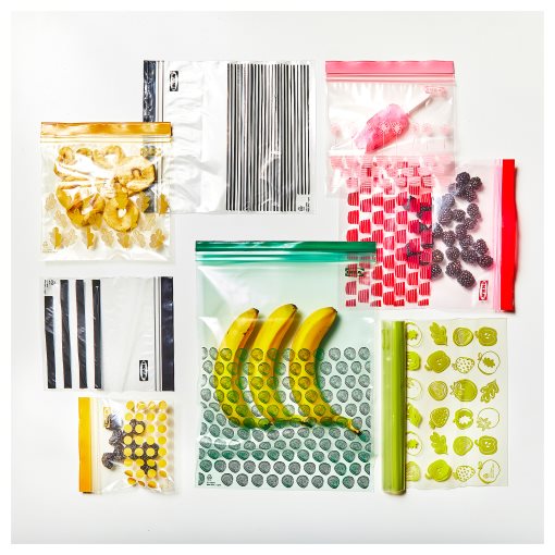 ISTAD, επανασφραγιζόμενη σακούλα τροφίμων με σχέδια, 50 τεμ., 805.256.74