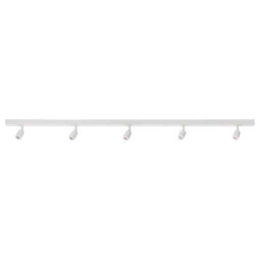 BÄVE, ceiling track with built-in LED light source, 5-spots, 805.272.39