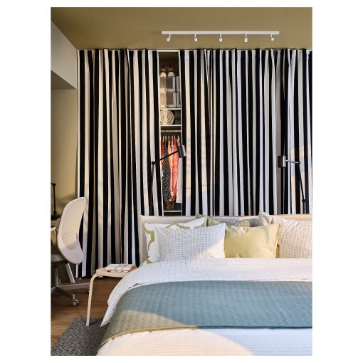 BÄVE, ceiling track with built-in LED light source, 5-spots, 805.272.39