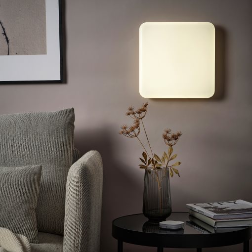 JETSTROM, wall panel with built-in LED light source/smart/dimmable/wired-in/colour/white spectrum, 30x30 cm, 805.360.74