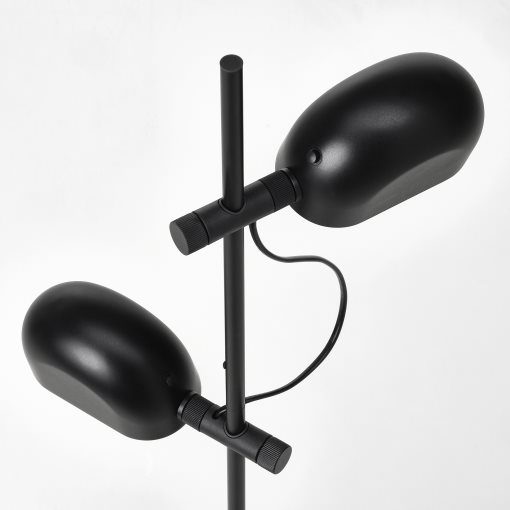 FOLKBÅT, floor lamp with 2-spot, 805.666.74