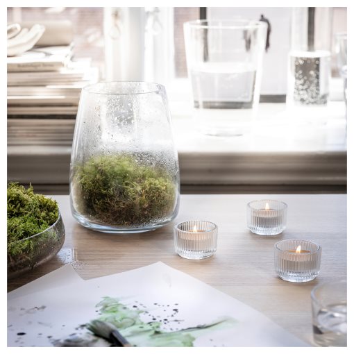 SILKESTRÄD, scented tealight/dew & moss/30 pack, 3.5 hr, 805.705.53