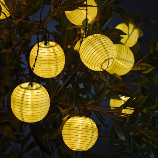 SOLVINDEN, lighting chain with built-in LED light source/12 lights/outdoor/battery-operated, 805.705.86