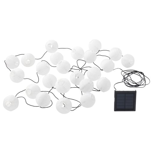SOLARVET, lighting chain with built-in LED light source/24 lights/outdoor solar-powered/ball, 805.738.96