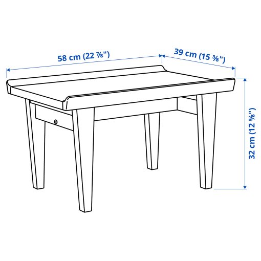 GUTTANE, side table, 58x39 cm, 805.877.18