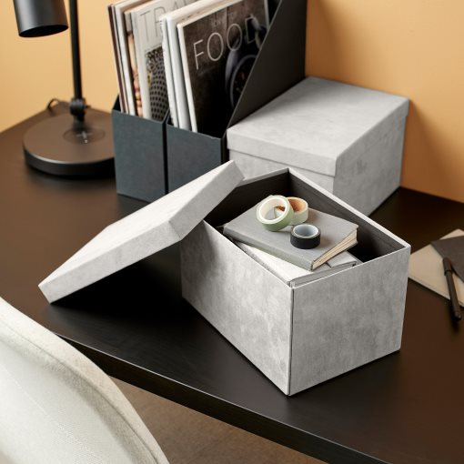 GJÄTTA, storage box with lid, 18x25x15 cm, 805.996.79