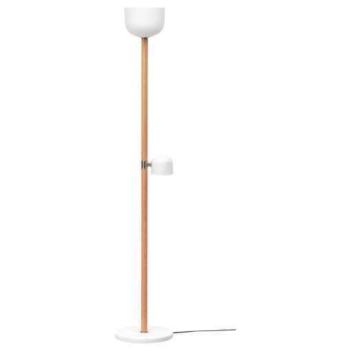 MOSSPLYM, floor uplighter/reading lamp, 180 cm, 806.012.48