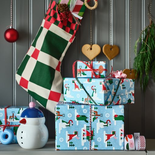 VINTERFINT, gift wrap roll, 3x0.7 m/2.10 m², 806.030.25