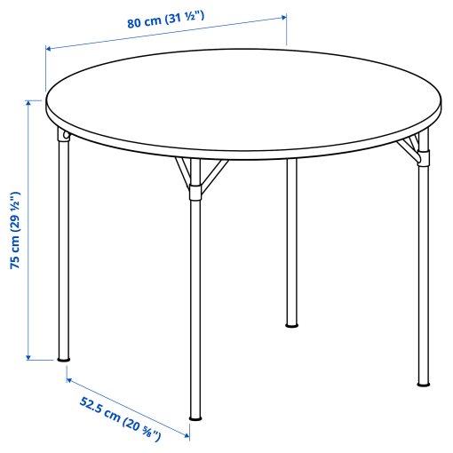 GRÖTÅN, table, 80 cm, 806.104.22