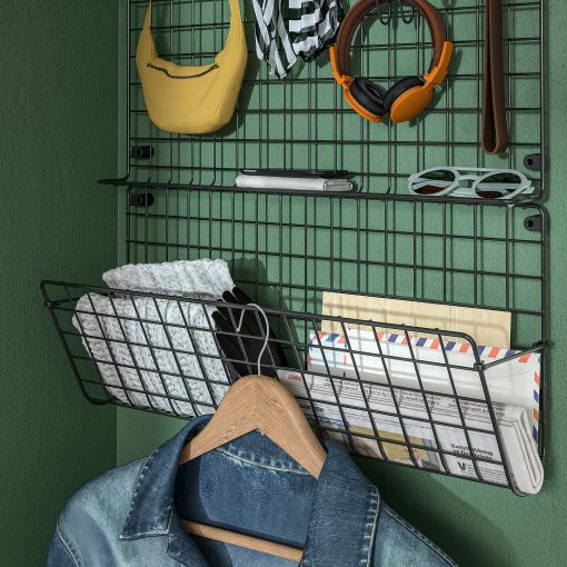 GREJIG, θήκη αποθήκευσης τοίχου, 58x17x28 cm, 806.107.66