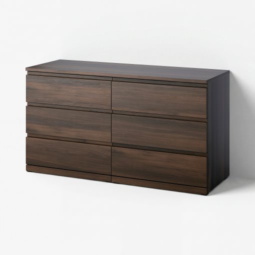 STORKLINTA, chest of 6 drawers, 140x50x75 cm, 806.275.59