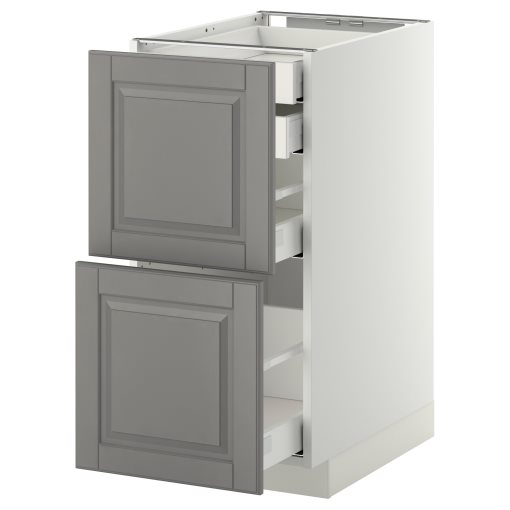 METOD/MAXIMERA, base cabinet 2 fronts/2 low/1 medium/1 high drawer, 891.045.13