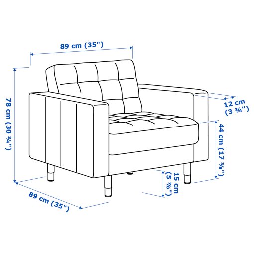 LANDSKRONA, armchair, 892.697.21