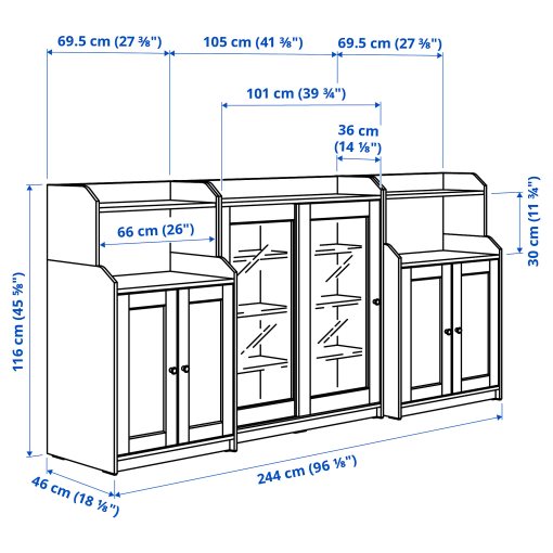 HAUGA, storage combination, 893.886.44