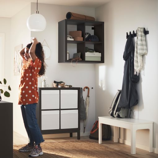 KALLAX, shelving unit with underframe, 77x94 cm, 894.426.17