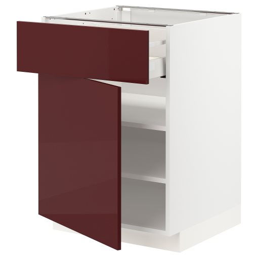 METOD, base cabinet with drawer/door, 60x60 cm, 894.588.30