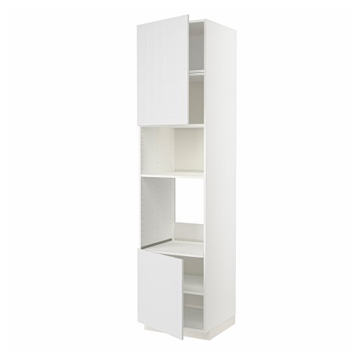 METOD, high cabinet for oven/microwave with 2 doors/shelves, 60x60x240 cm, 894.603.19
